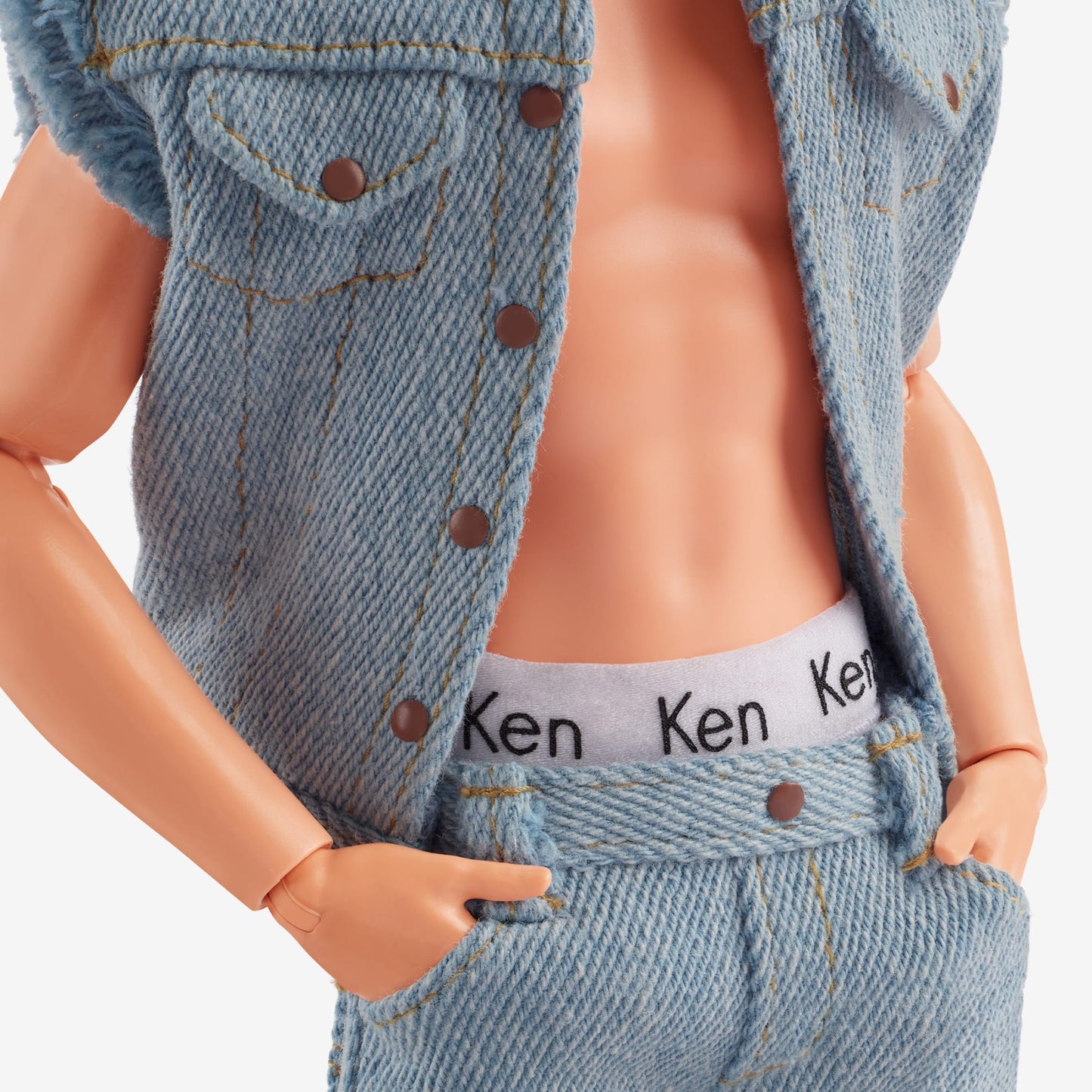 Ken Doll Wearing Denim Matching Set – Barbie The Movie - Búp Bê Sưu Tập Barbie Mattel