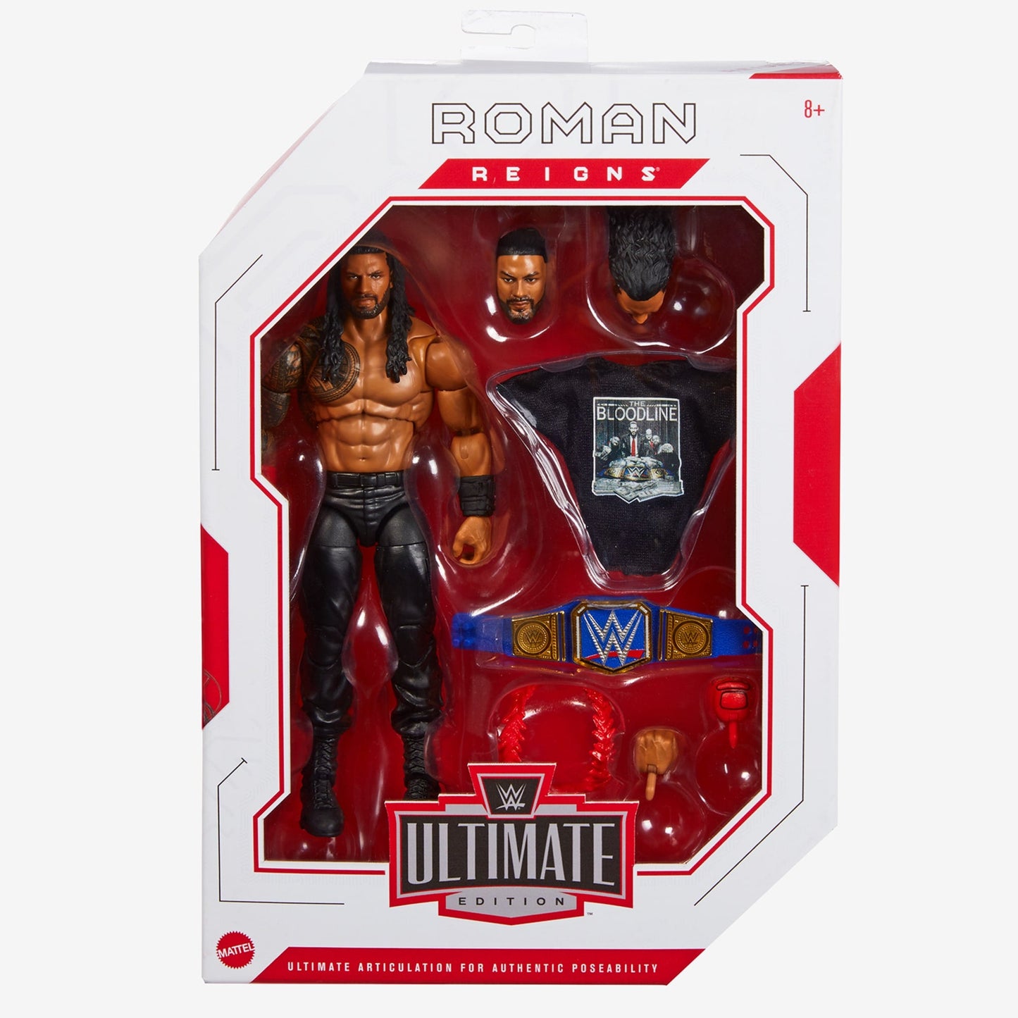 WWE Roman Reigns Ultimate Edition Action Figure Mô Hình Đồ Chơi Siêu Sao WWE Mattel - Hình ảnh bổ sung 7