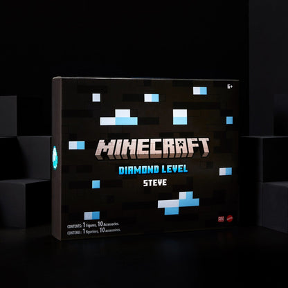 Minecraft Diamond Level Steve Collector Action Figure - Mô Hình Nhân Vật Sưu Tập Chính Hãng Mattel Mattel - ảnh 2 - Action Fi