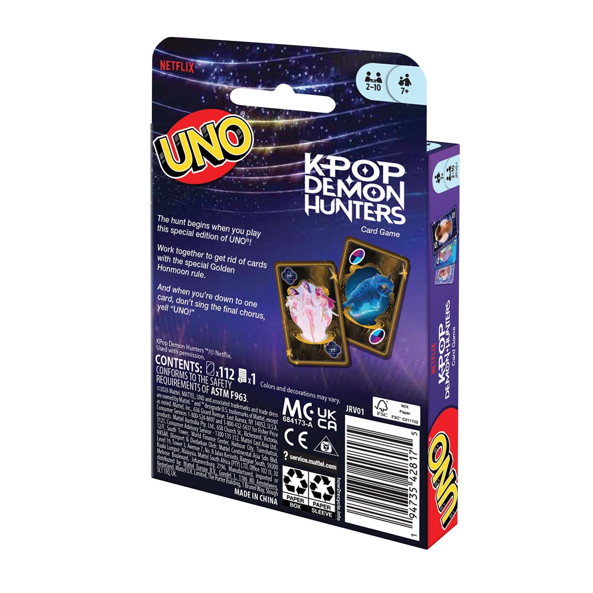 UNO® KPop Demon Hunters Deck