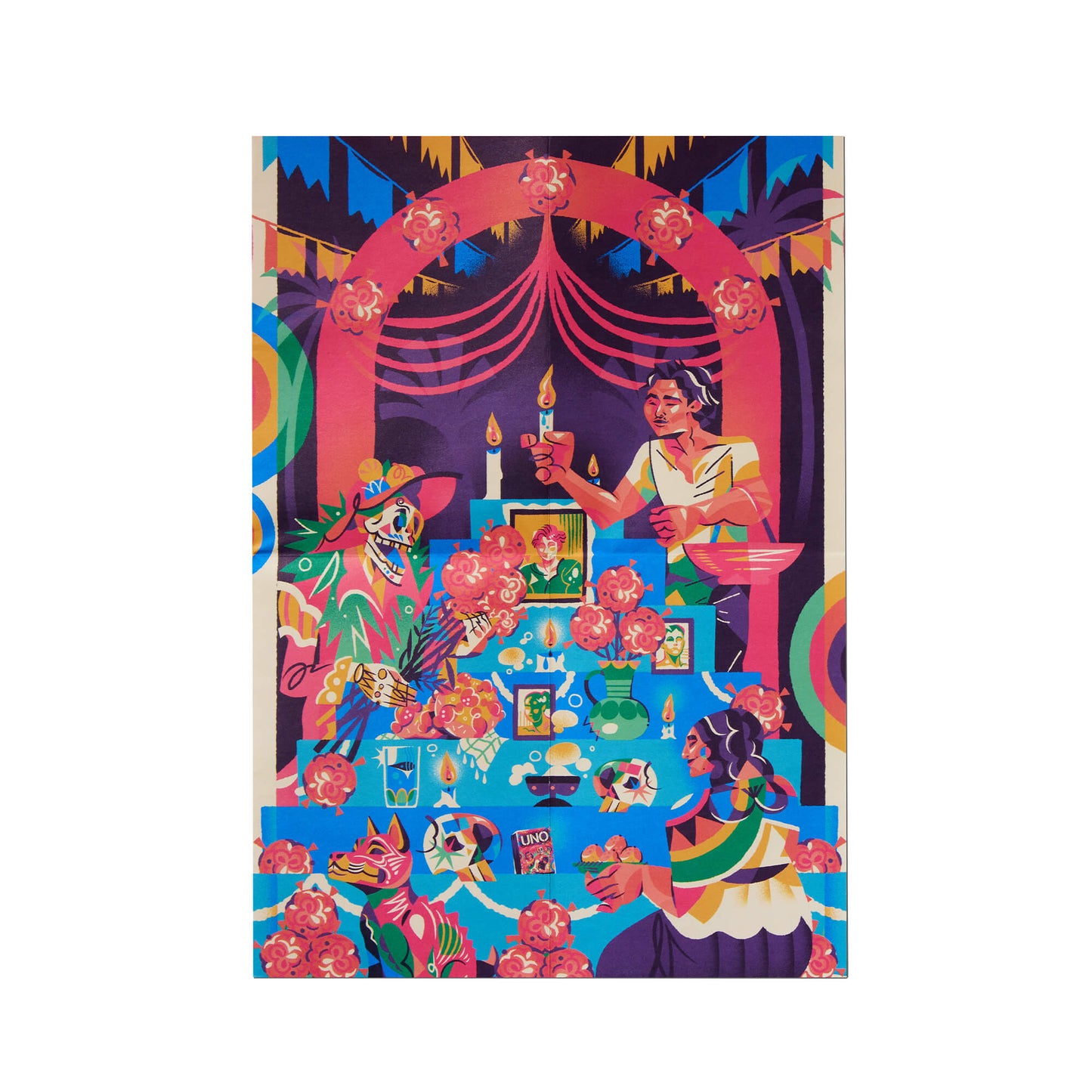 UNO Canvas Día de Muertos Card Game - Trò Chơi Bài Nghệ Thuật - Mattel Creations