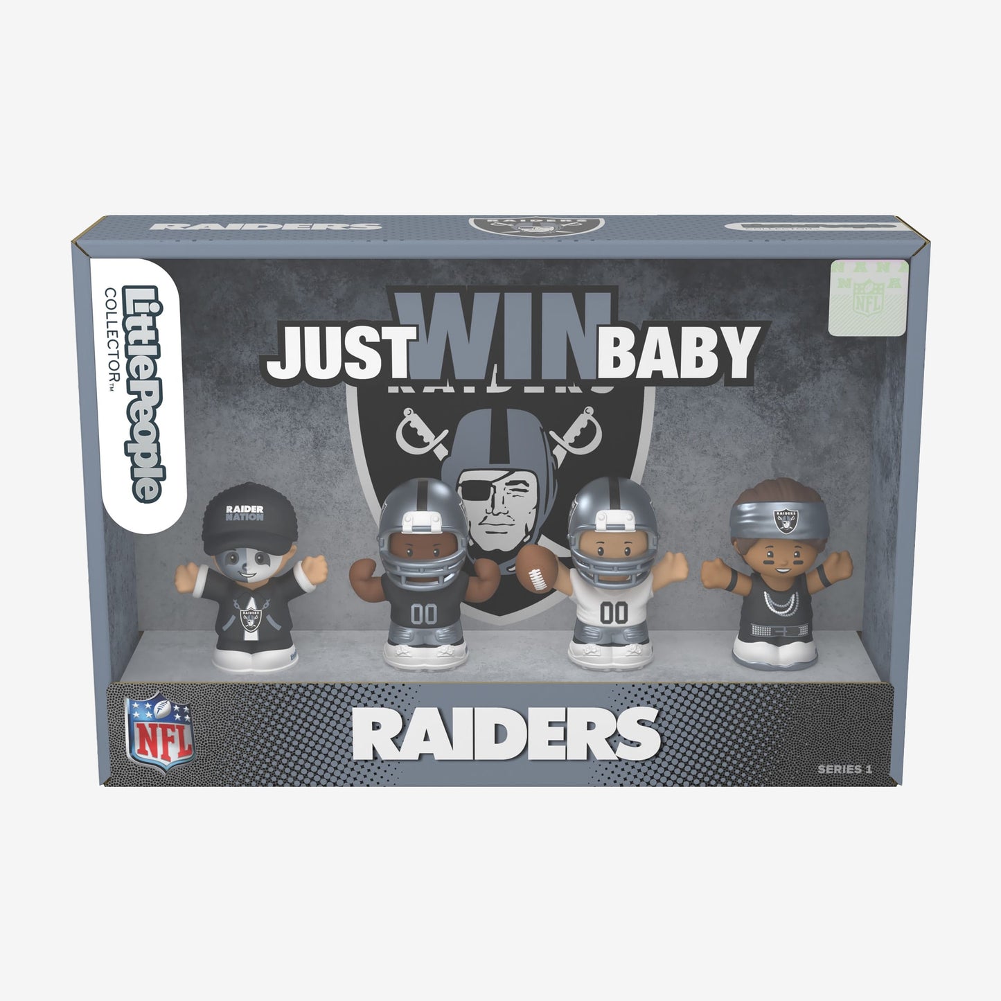 Little People Collector x NFL Las Vegas Raiders Set - Bộ Mô Hình Cầu Thủ & Cổ Động Viên NFL Mattel Fisher-Price Mattel - ảnh 