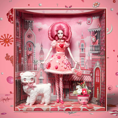 Pink Pop Barbie Mark Ryden x Barbie Doll - Búp Bê Sưu Tầm Cao Cấp Silkstone - Mattel Creations HJN33 - Hình ảnh sản phẩm