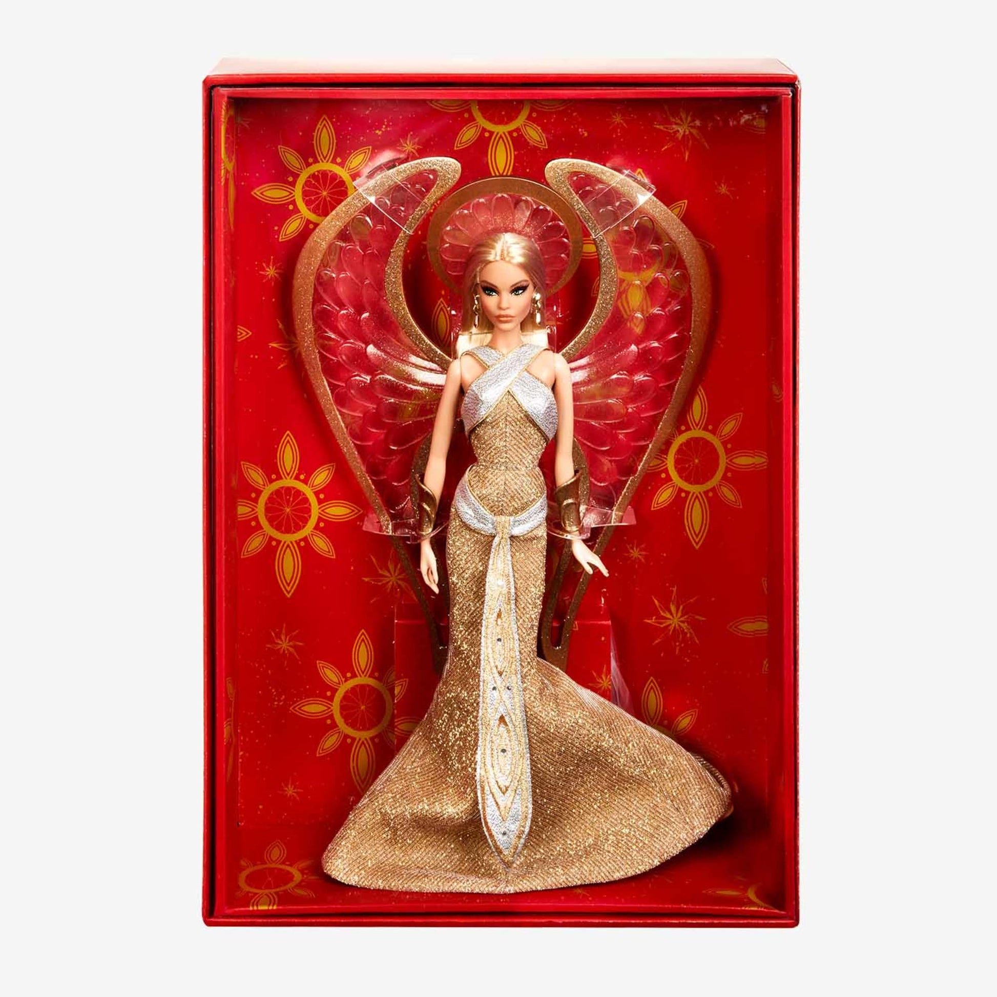 Bob Mackie Barbie Holiday Angel Doll - Búp Bê Barbie Sưu Tầm Cao Cấp Gold Label - Hình ảnh bổ sung 5