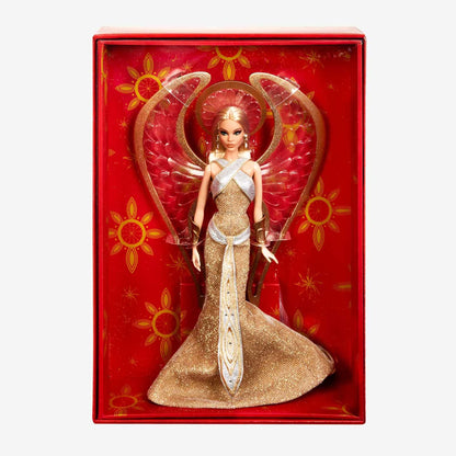 Bob Mackie Barbie Holiday Angel Doll - Búp Bê Barbie Sưu Tầm Cao Cấp Gold Label - Hình ảnh bổ sung 5