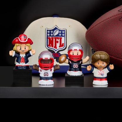 Little People Collector x NFL New England Patriots Set - Bộ Mô Hình Đồ Chơi Sưu Tầm NFL Mattel HND12 - Góc nhìn khác 3