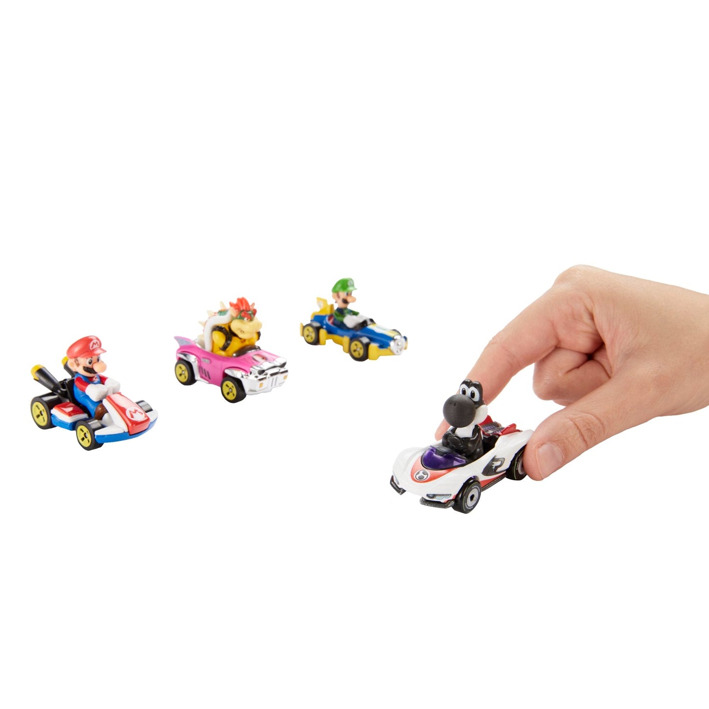 Hot Wheels Mario Kart Characters and Die-Cast Kart Vehicles, Set of 4 - Xe Mô Hình Đồ Chơi Die-cast 1:64 - Hot Wheels - Hình ảnh bổ sung 5