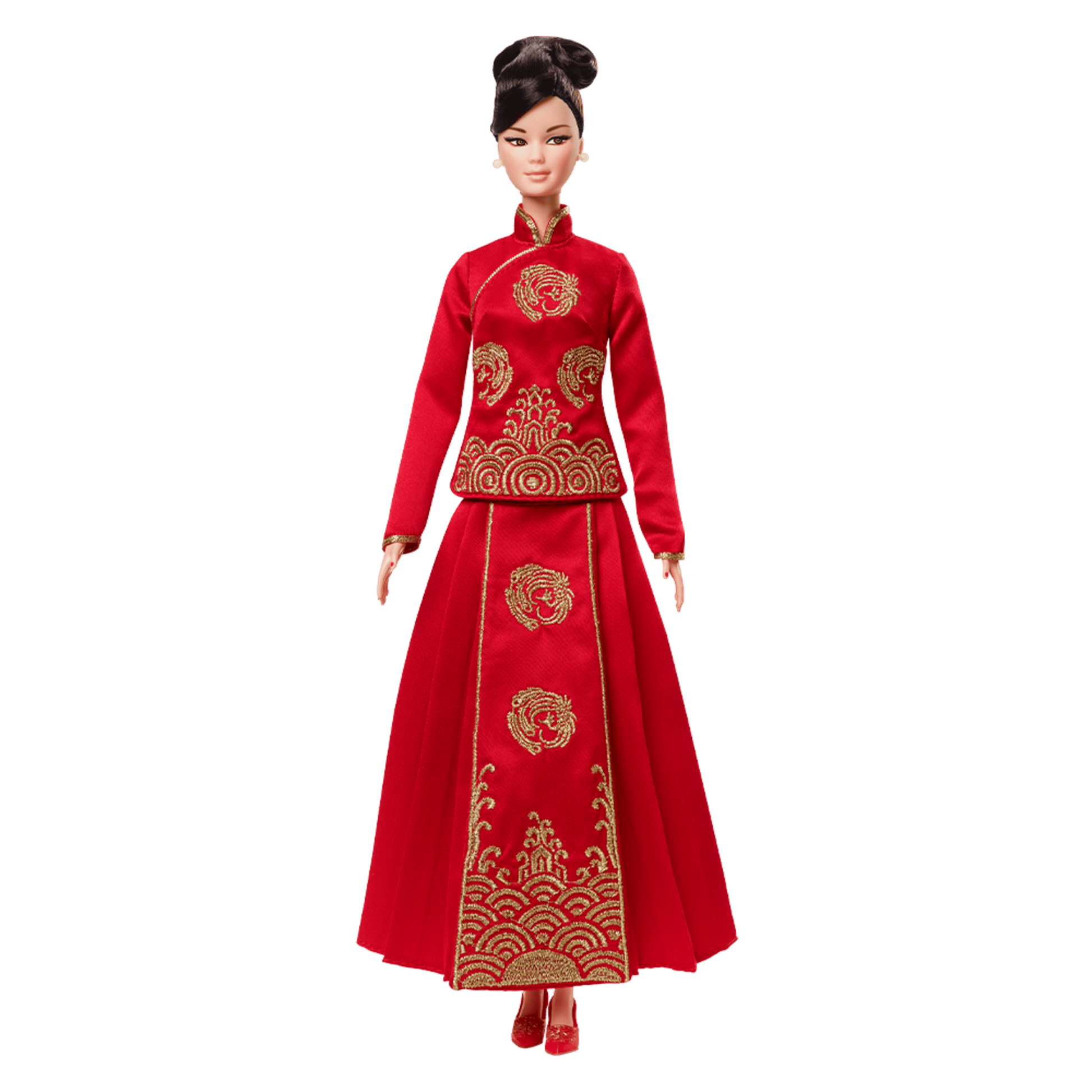 Barbie Lunar New Year Doll Designed by Guo Pei - Búp bê Tết Nguyên Đán Sưu tầm - Mattel Signature - Hình ảnh sản phẩm
