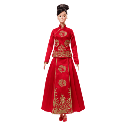 Barbie Lunar New Year Doll Designed by Guo Pei - Búp bê Tết Nguyên Đán Sưu tầm - Mattel Signature - Hình ảnh sản phẩm
