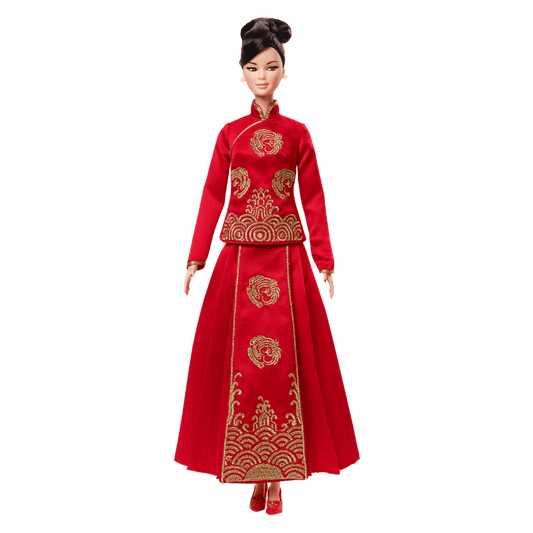 Barbie Lunar New Year Doll Designed by Guo Pei - Búp bê Tết Nguyên Đán Sưu tầm - Mattel Signature - Hình ảnh sản phẩm