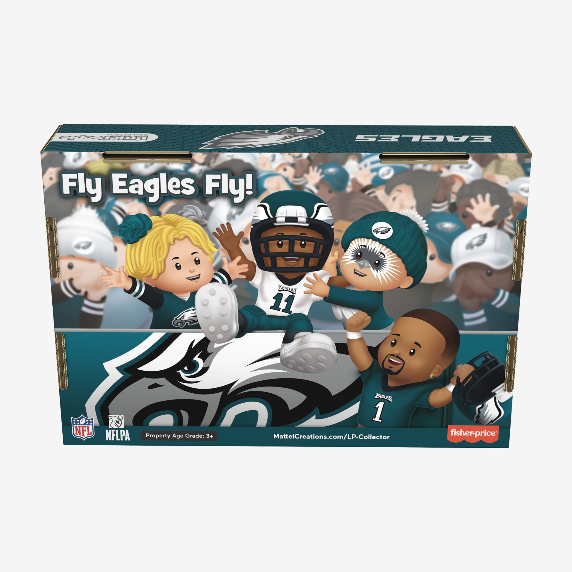 Little People Collector x NFL Philadelphia Eagles Set - Bộ Mô Hình Nhân Vật Philadelphia Eagles - Mattel Little People Collec