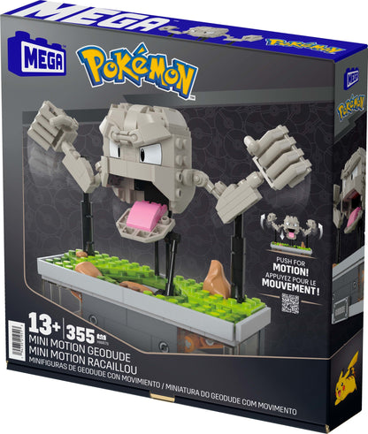 MEGA Pokémon Mini Motion Geodude Building Set - Bộ Đồ Chơi Lắp Ráp Pokémon Chuyển Động - MEGA Mattel HWR79