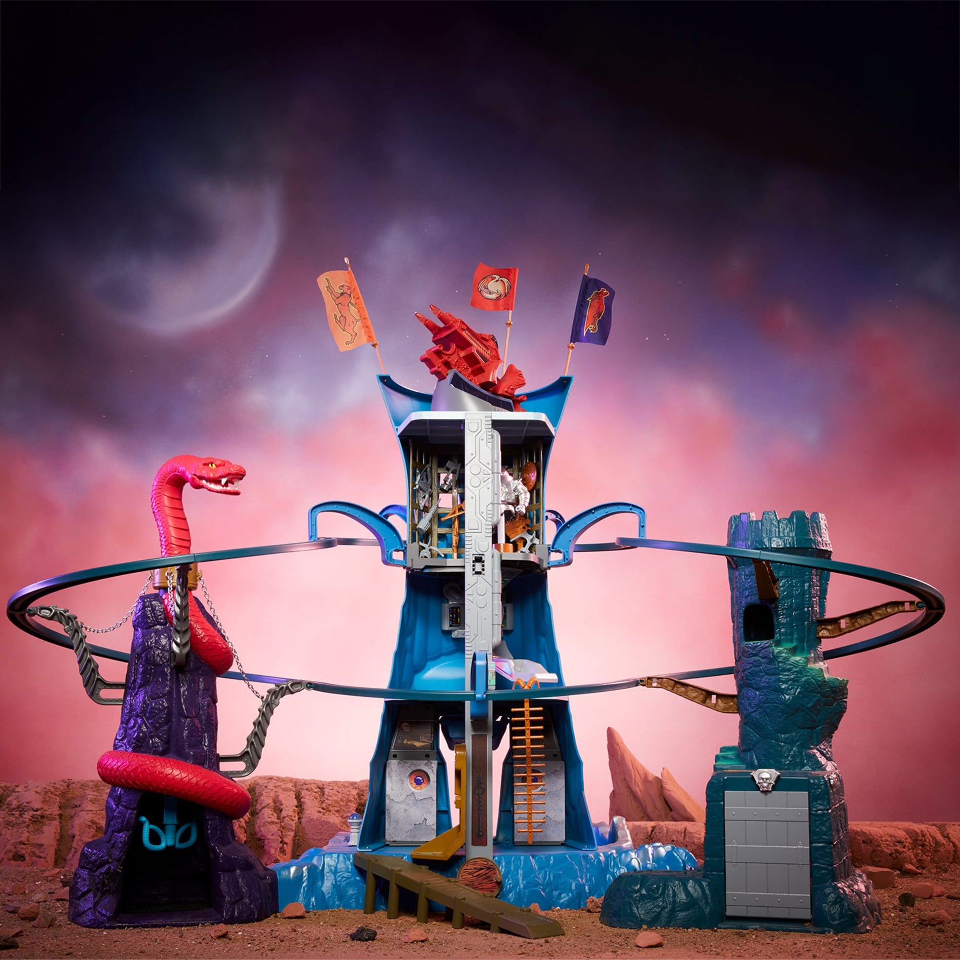 Masters of the Universe Origins Eternia Playset - Bộ Đồ Chơi Mô Hình Chiến Trường Eternia - Mattel HGW42 - Hình ảnh bổ sung 8