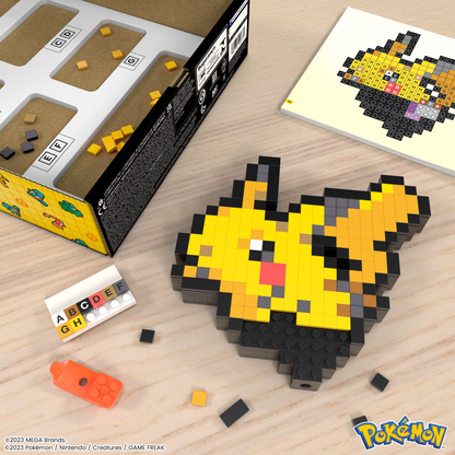 Pokémon Pikachu Building Set - Bộ Lắp Ráp Mô Hình Pixel Art MEGA HTH74