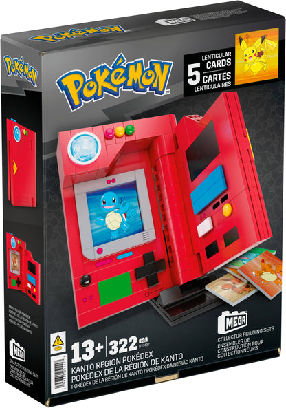 MEGA Pokémon Kanto Region Pokédex Building Kit - Bộ Lắp Ráp Mô Hình Pokédex - MEGA Mattel HYM37