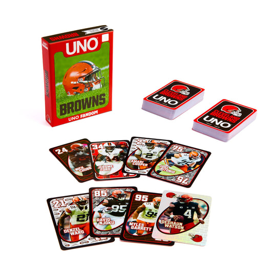 UNO Fandom NFL Cleveland Browns Game Deck - Bộ bài UNO Thể thao NFL - Mattel - Hình ảnh sản phẩm