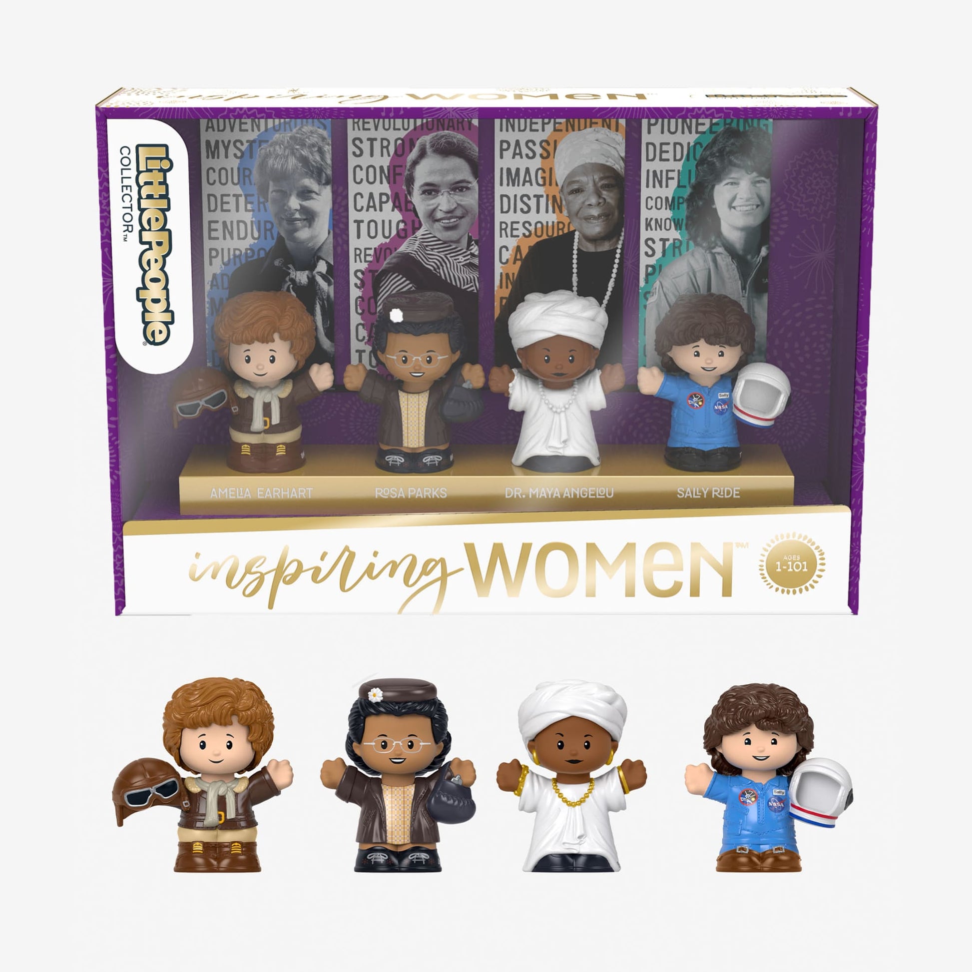 Little People Collector Inspiring Women Figures - Bộ Sưu Tập Nhân Vật Phụ Nữ Truyền Cảm Hứng - Mattel HBT94 - Hình ảnh sản phẩm