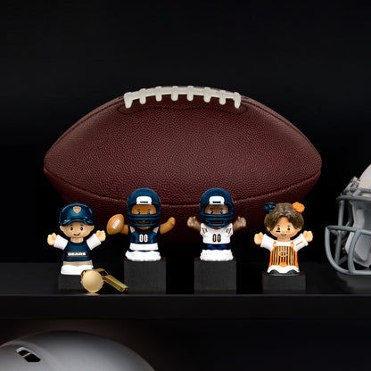 Little People Collector x NFL Chicago Bears Set - Bộ Figure Sưu Tầm Bóng Bầu Dục - Mattel - Hình ảnh chi tiết 2