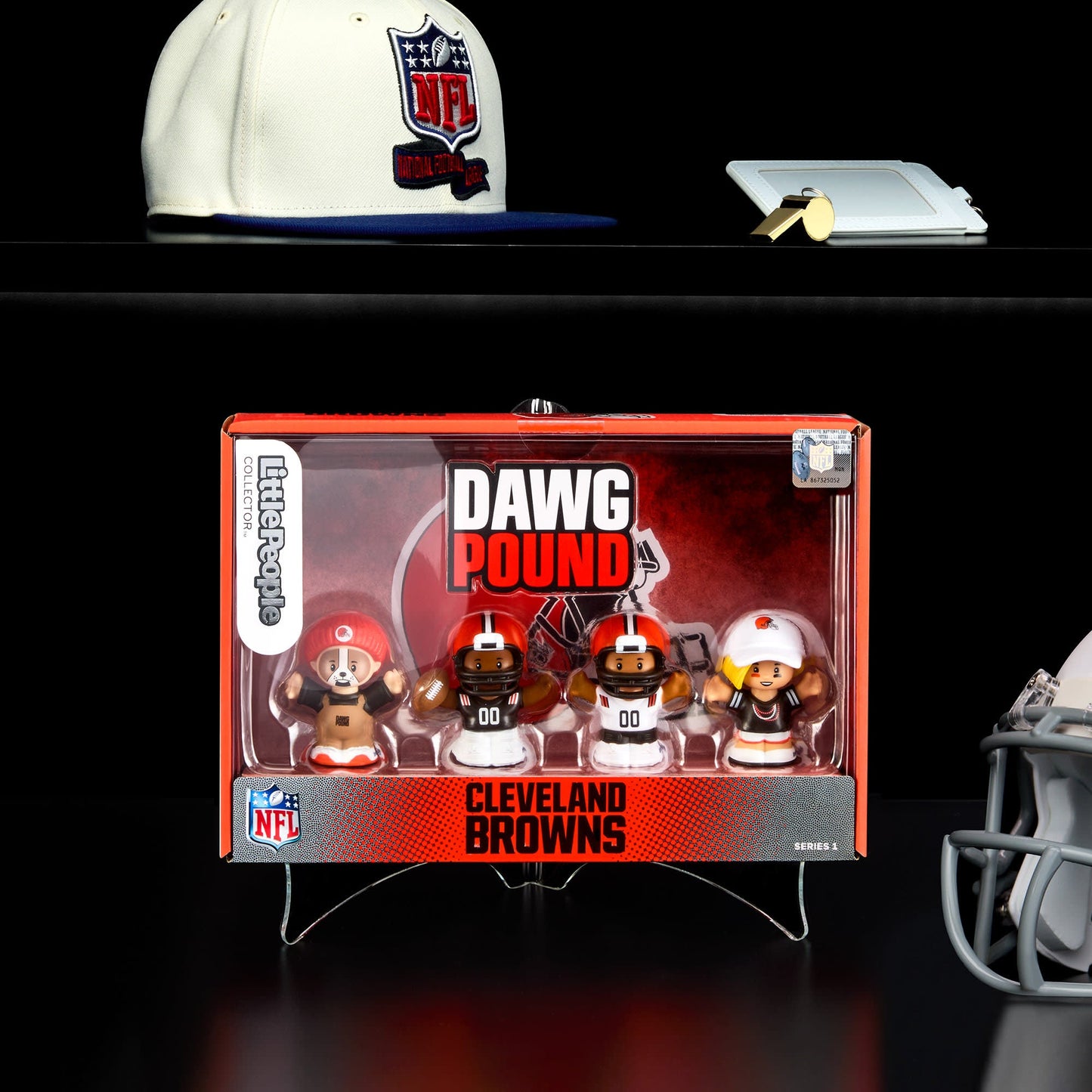 Little People Collector x NFL Cleveland Browns Set - Bộ Mô Hình Figure Sưu Tầm Mattel - Hình ảnh sản phẩm