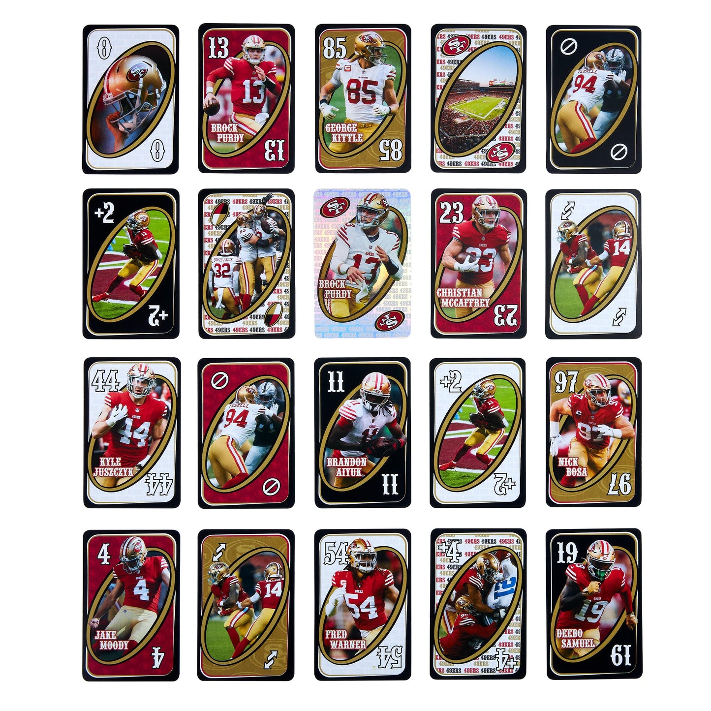 UNO Fandom NFL San Francisco 49ers Game Deck - Bộ Bài Thẻ Bài Thể Thao Mattel - Hình ảnh bổ sung 4
