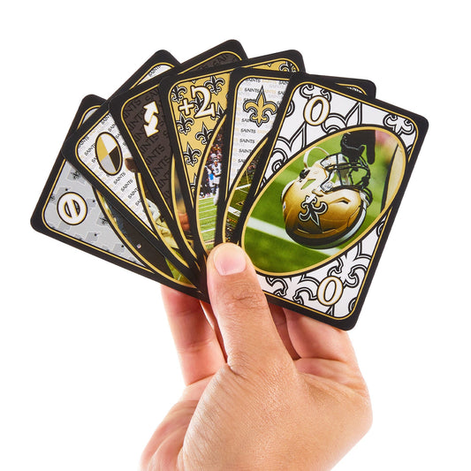 UNO Fandom NFL New Orleans Saints Game Deck - Bộ Bài Thẻ Bài Thể Thao Mattel JDK09 - Hình ảnh chi tiết 2