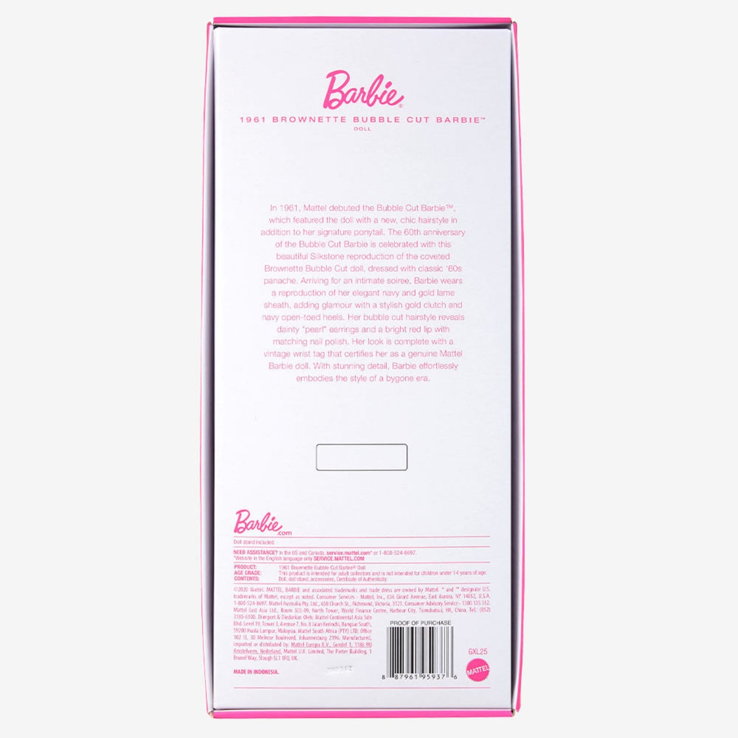 1961 Brownette Bubble Cut Barbie Doll Reproduction - Búp bê Sưu tầm Barbie Signature Silkstone