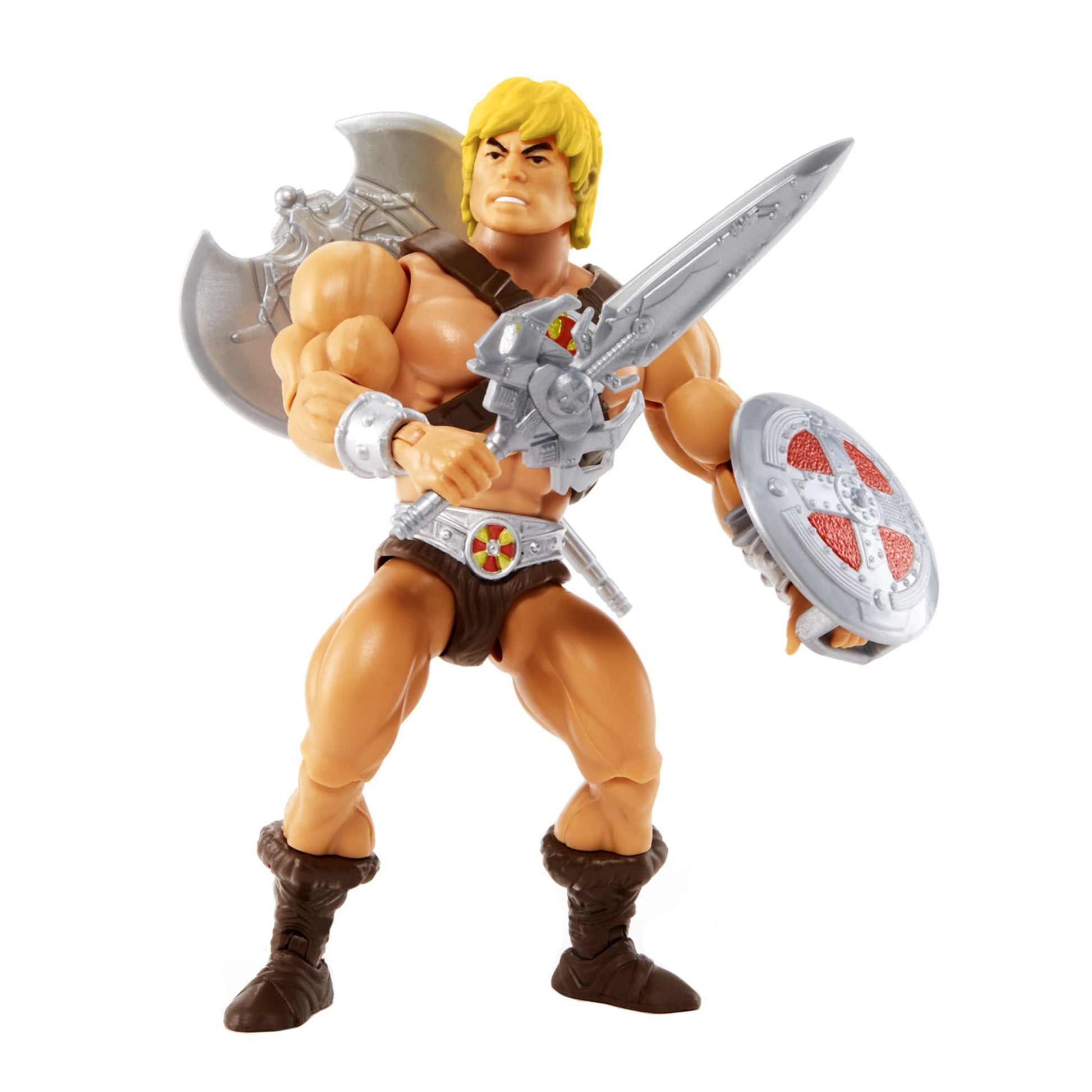 Masters of the Universe Origins 200X He-Man Action Figure - Mô Hình Nhân Vật Khớp Nối - Mattel HDR96 - Hình ảnh bổ sung 4