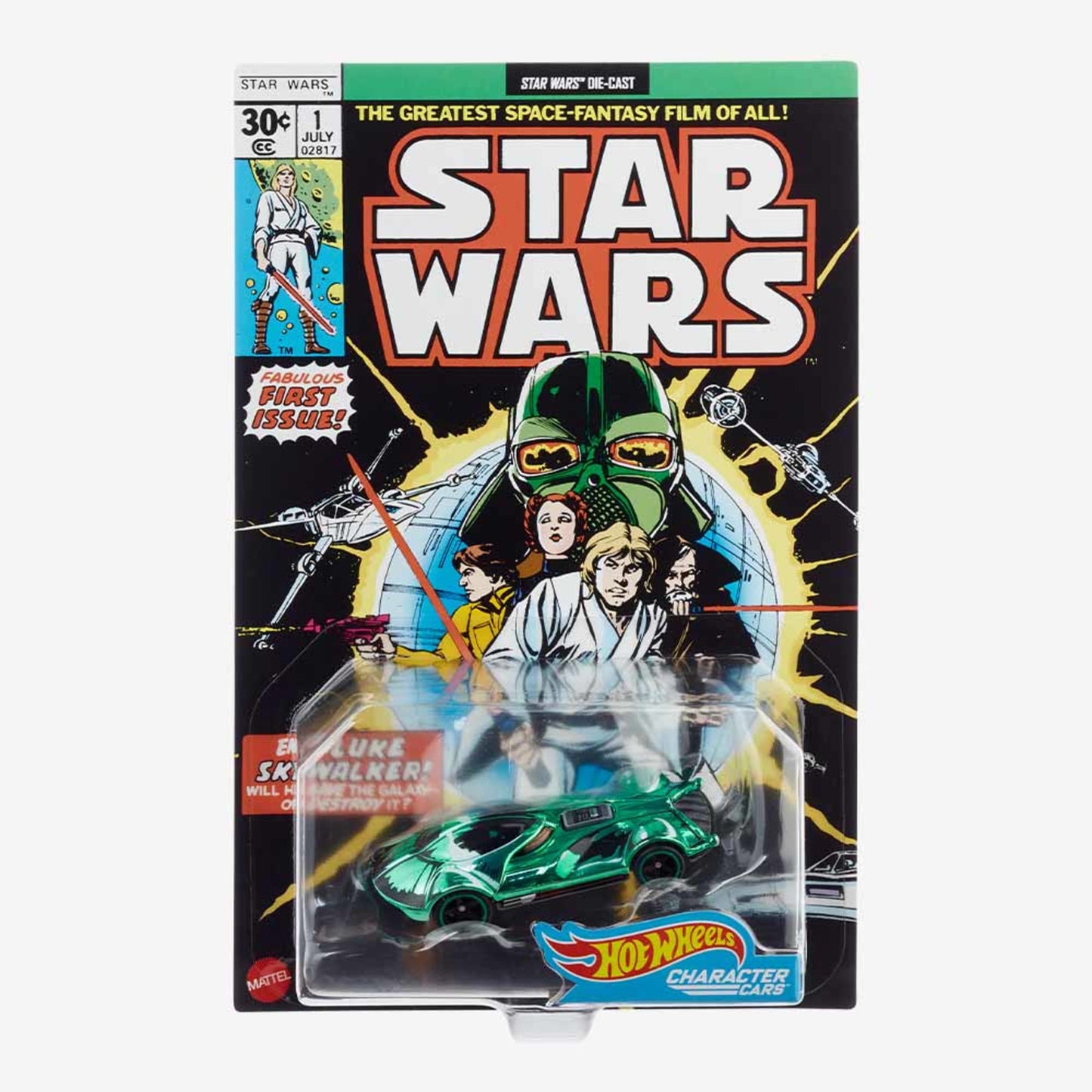 HOT WHEELS STAR WARS Green DARTH VADER - Xe Mô Hình Nhân Vật Darth Vader Xanh Lá Hot Wheels Hot Wheels - ảnh 1 - Xe mô hình
