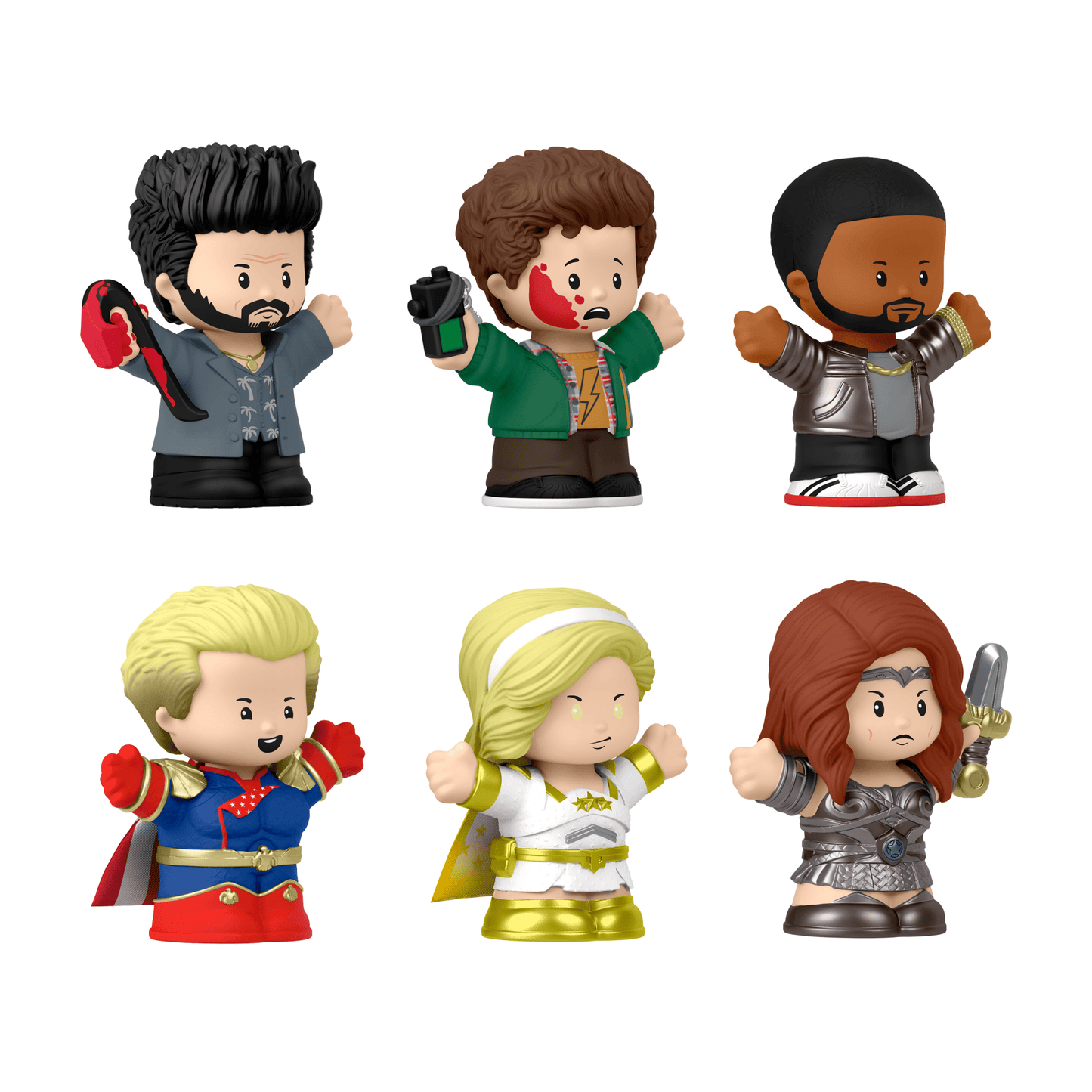 Little People Collector The Boys Special Edition Set - Bộ 6 Mô Hình Nhân Vật Cao Cấp - Mattel Creations - Hình ảnh chi tiết 2