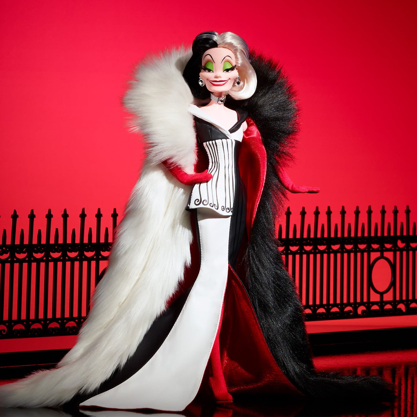 Disney Darkness Descends Cruella De Vil Doll - Búp Bê Phản Diện Sưu Tầm Cao Cấp - Mattel HWP46 - Hình ảnh sản phẩm