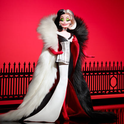 Disney Darkness Descends Cruella De Vil Doll - Búp Bê Phản Diện Sưu Tầm Cao Cấp - Mattel HWP46 - Hình ảnh sản phẩm