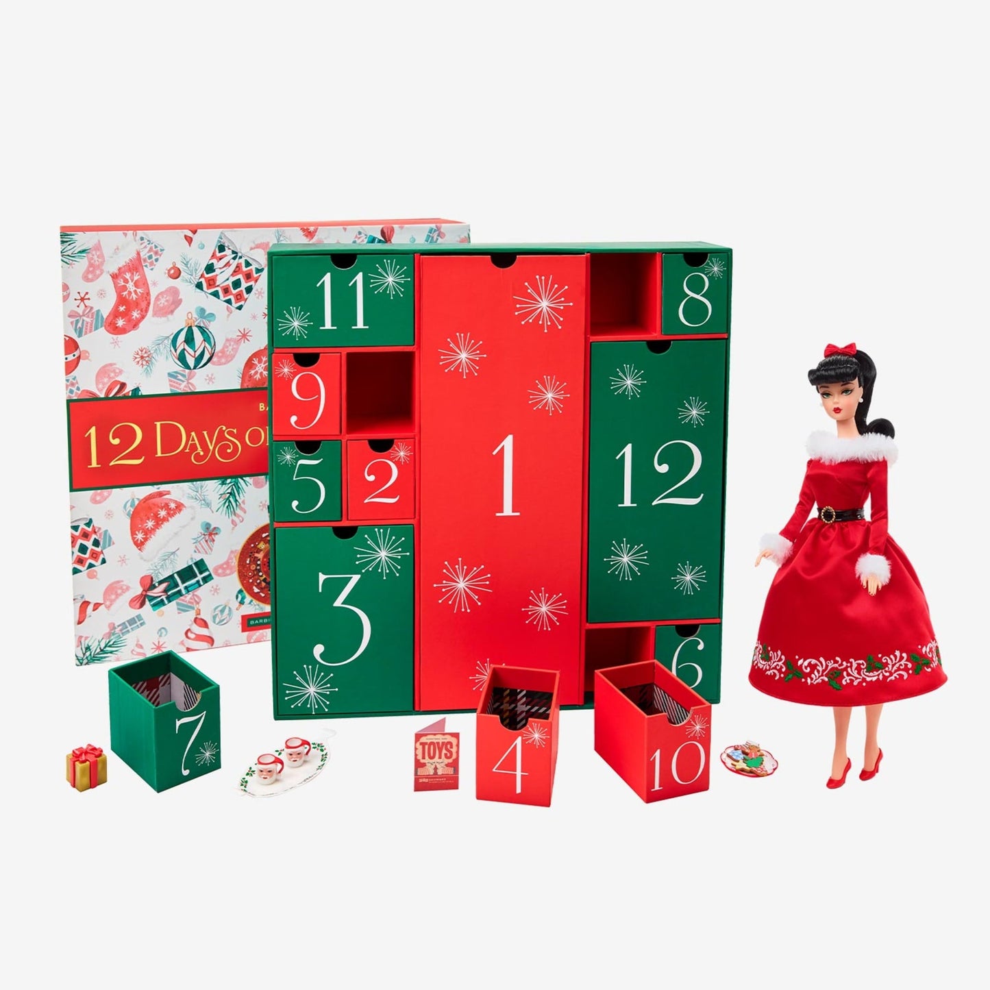 Barbie 12 Days of Christmas Doll and Accessories - Búp Bê Sưu Tầm Cao Cấp Barbie Signature - Hình ảnh sản phẩm