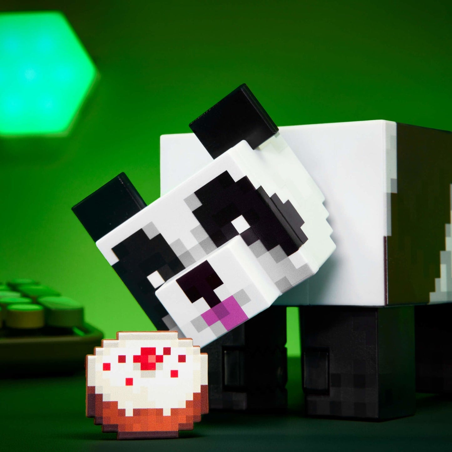 Minecraft Diamond Level Panda Figure - Mô Hình Gấu Trúc Sưu Tầm Cao Cấp - Mattel Creations Mattel - ảnh 1 - Action Figure