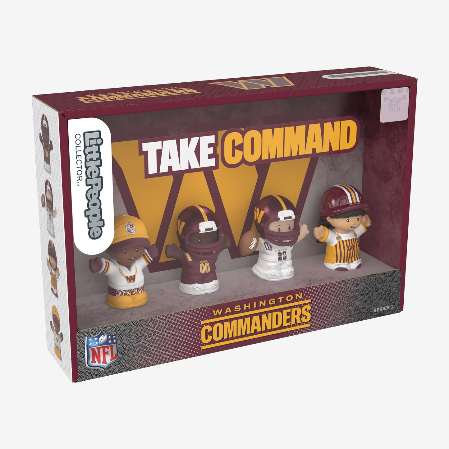 Little People Collector x NFL Washington Commanders Set - Bộ Mô Hình Sưu Tầm Thể Thao NFL - Mattel Creations