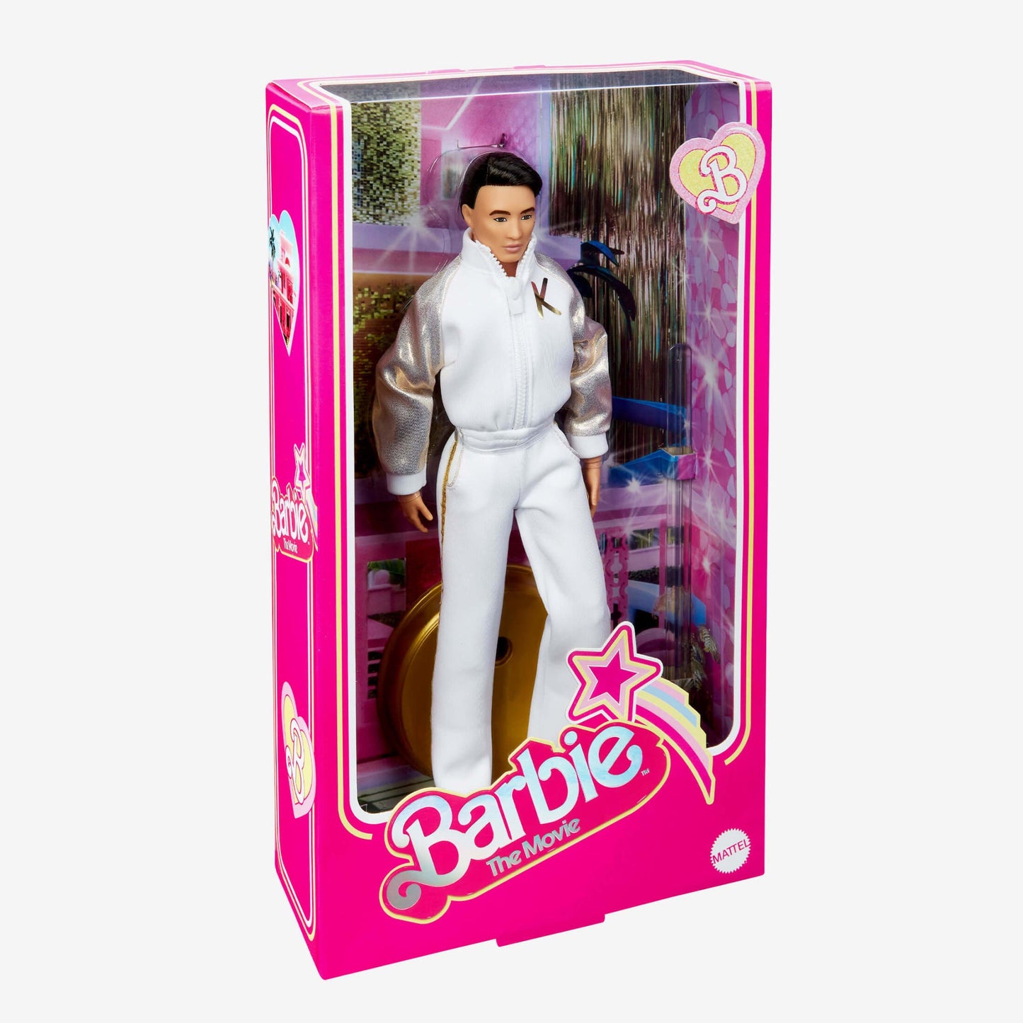 Ken Doll In White and Gold Tracksuit – Barbie The Movie Búp bê sưu tầm Mattel HPK04
