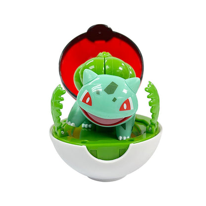 Pokemon Ball Toy Automatically Transforms: Bulbasaur - Đồ chơi Quả cầu Pokemon Tự động biến hình - POKEMON TOYS ZC8940E