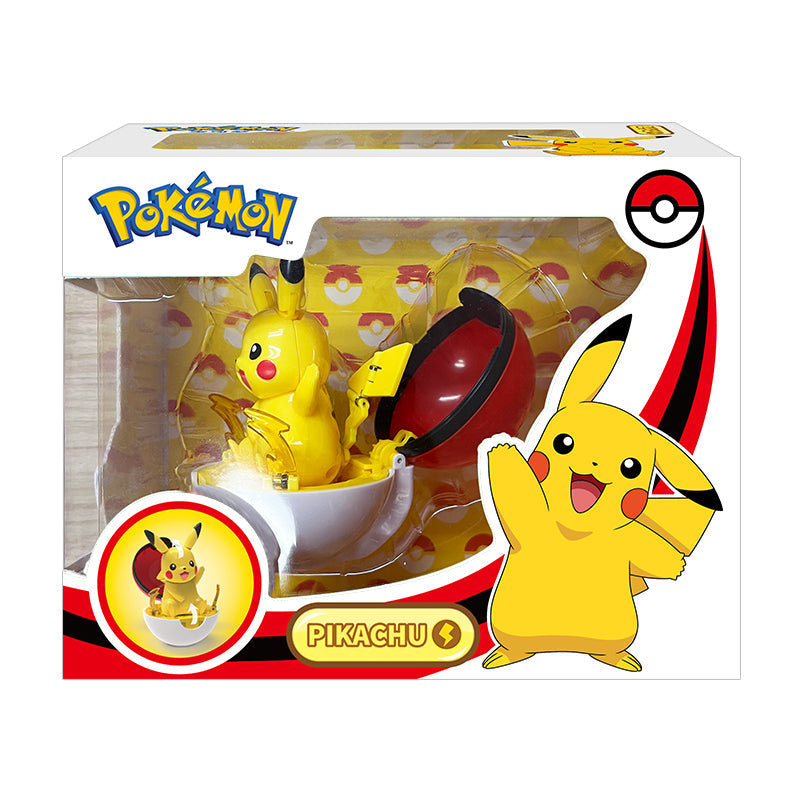 Pokemon Automatic Transforming Ball Toy: Pikachu - Quả Cầu Biến Hình Tự Động - POKEMON TOYS ZC8936E