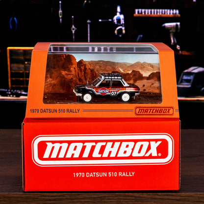 Matchbox 1970 Datsun 510 Rally - Mô Hình Xe Đua Cao Cấp - Matchbox