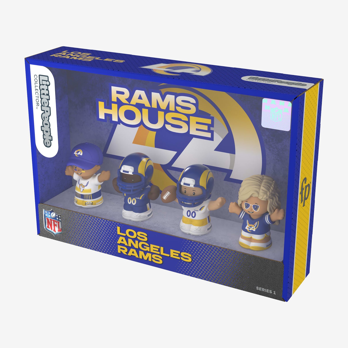 Little People Collector x NFL Los Angeles Rams Set - Bộ Mô Hình Nhân Vật Sưu Tầm Thể Thao Mattel Mattel - ảnh 6 - Figure
