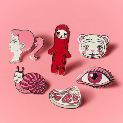Mark Ryden x Barbie Enamel Pins - Bộ Huy Hiệu Cài Áo Nghệ Thuật Cao Cấp - Mattel Creations - Hình ảnh sản phẩm