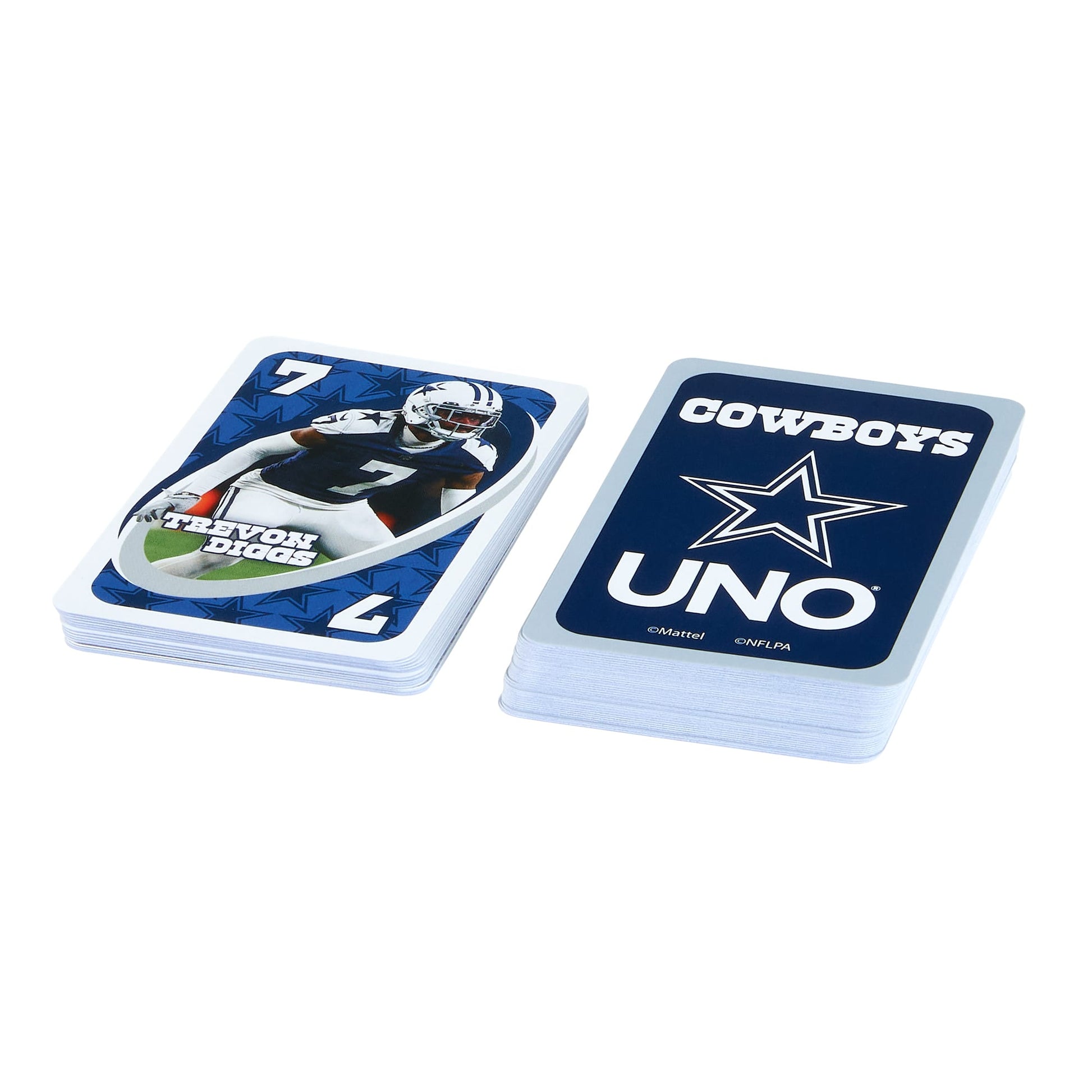 UNO Fandom NFL Dallas Cowboys Game Deck - Bộ Bài Thẻ Bài Thể Thao Mattel - Hình ảnh bổ sung 5