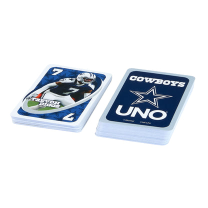 UNO Fandom NFL Dallas Cowboys Game Deck - Bộ Bài Thẻ Bài Thể Thao Mattel - Hình ảnh bổ sung 5