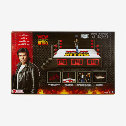 WWE Ultimate Edition WCW Monday Nitro Ring w/ Eric Bischoff - Sàn Đấu & Mô Hình Đồ Chơi Cao Cấp - Mattel Creations Mattel - ả