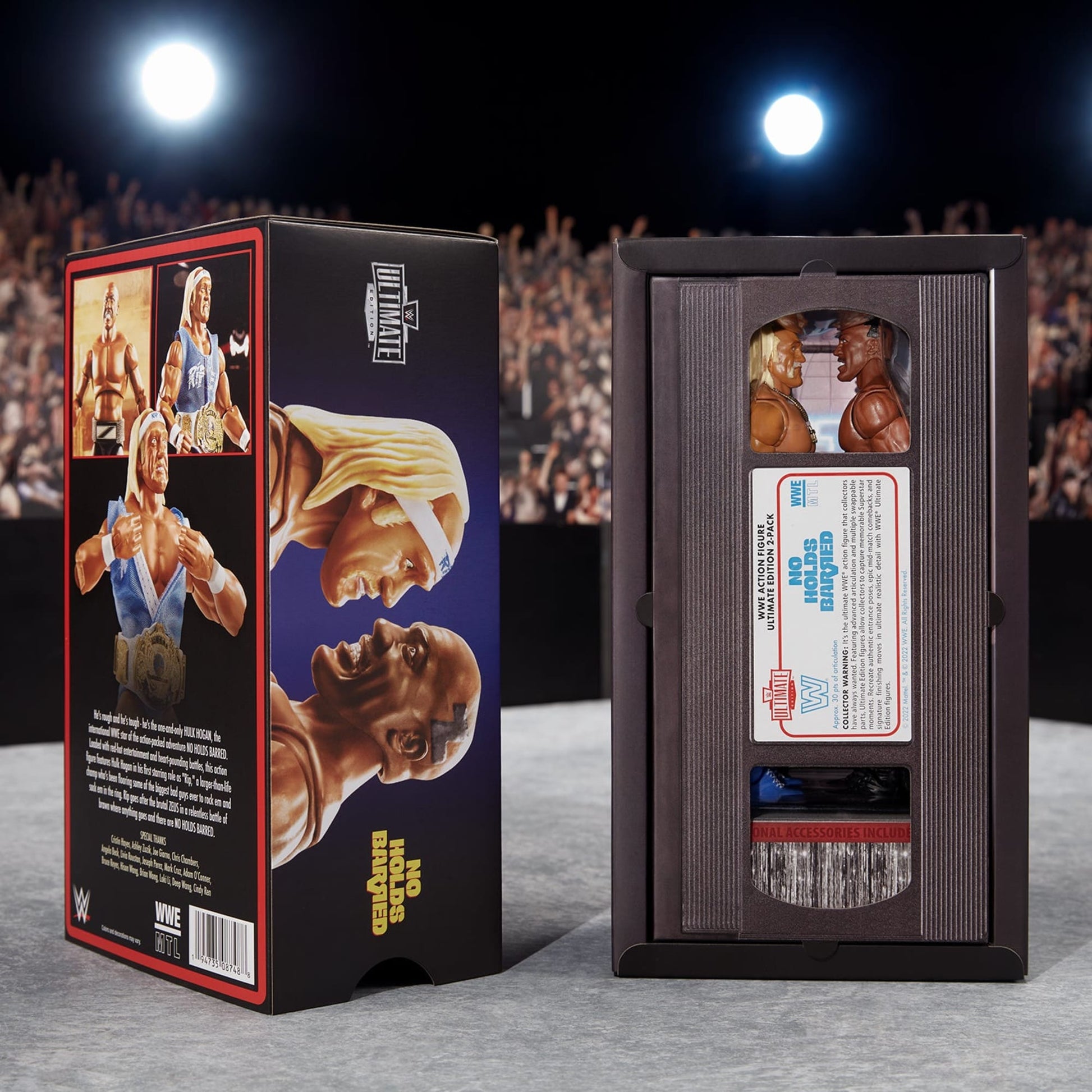 WWE No Holds Barred Ultimate Edition Hulk Hogan & Zeus Collectible Figures - Bộ mô hình đồ chơi sưu tầm cao cấp - Mattel Matt