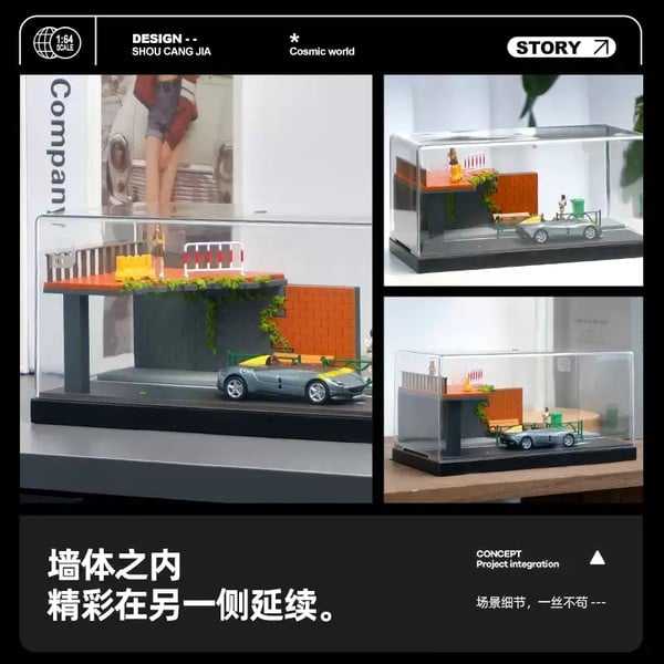 Diorama 1:64 Kèm Hộp Trưng Bày - Cầu Gãy 82001