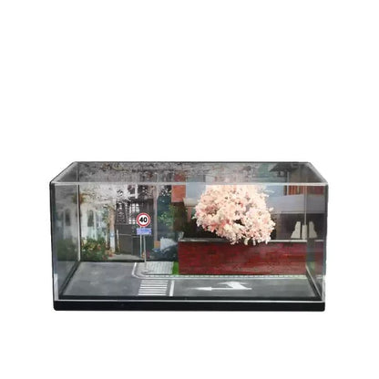 Diorama 1:64 Kèm Hộp Trưng Bày - Đường Hoa Anh Đào