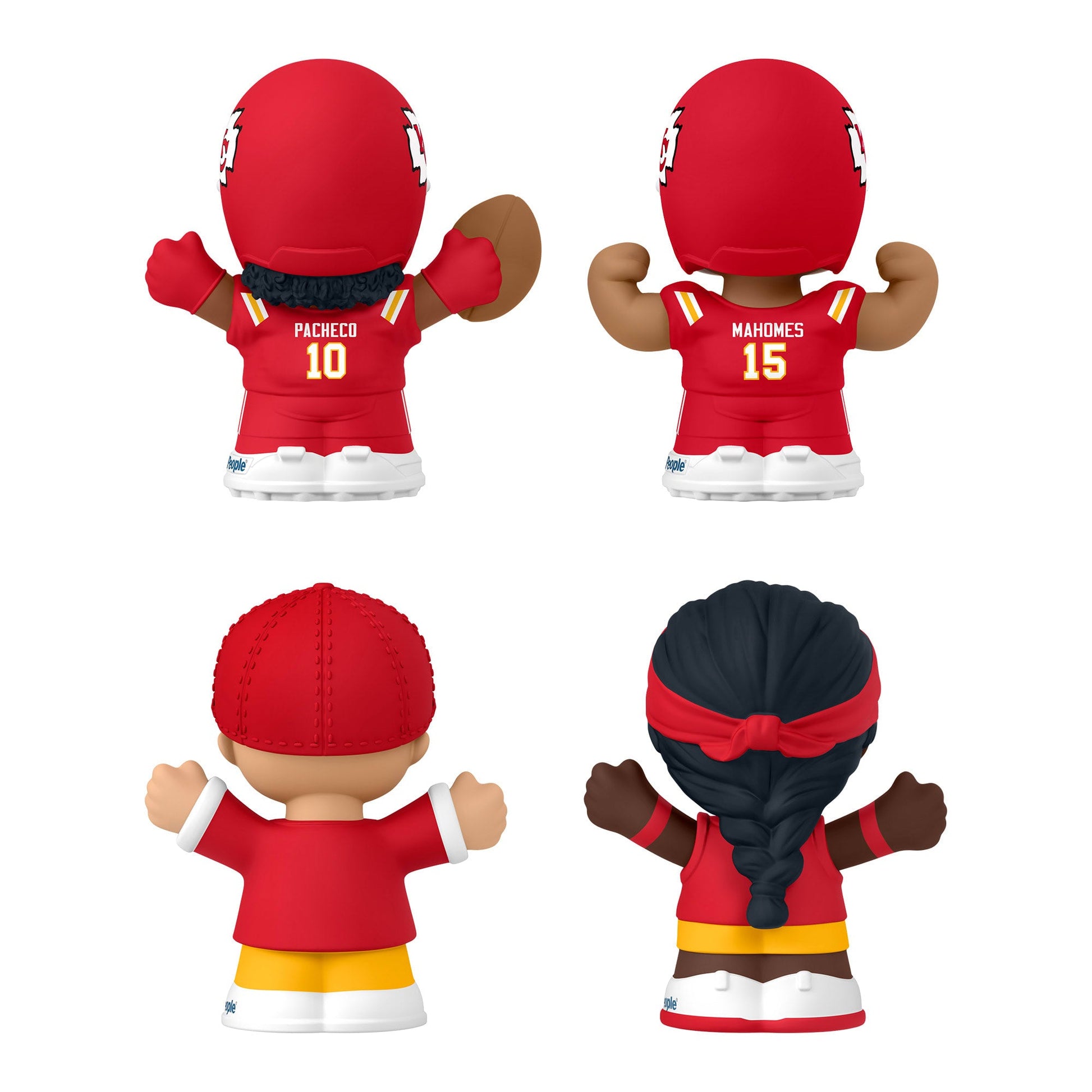 Little People Collector Kansas City Chiefs Alternate Jersey Figure Set - Bộ Hình Nhân Cầu Thủ NFL Sưu Tầm - Mattel - Hình ảnh bổ sung 4