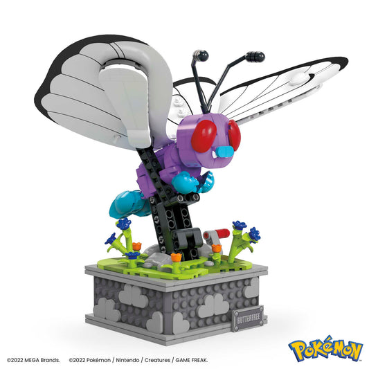 Pokémon Motion Butterfree with Motion Brick Building Set by MEGA - Bộ Lắp Ráp Chuyển Động Cơ Học - MEGA HKT22