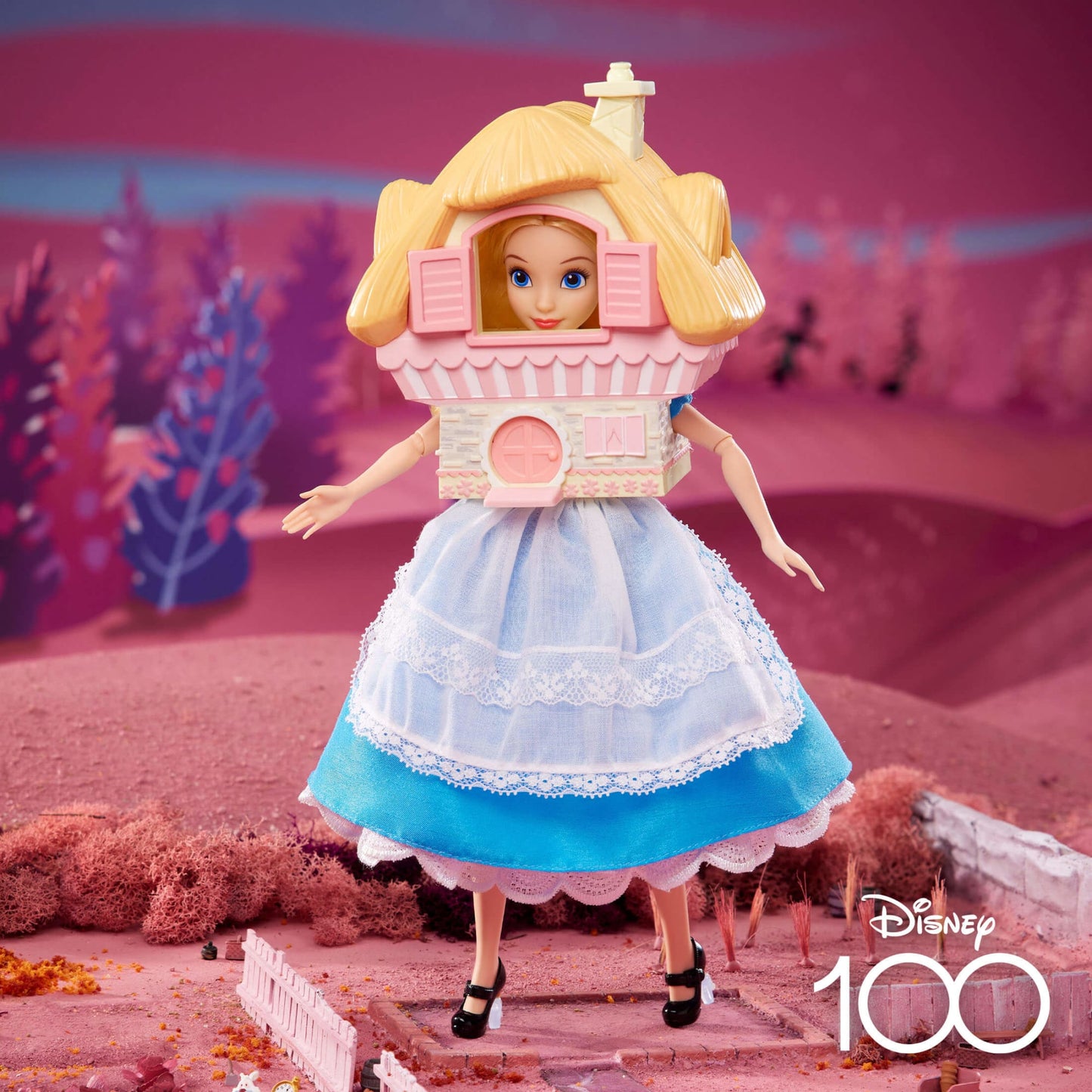 Disney Collector Alice in Wonderland Doll - Búp Bê Sưu Tầm Cao Cấp Disney 100 Năm - Mattel HLX68 - Hình ảnh sản phẩm