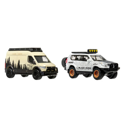 Hot Wheels Premium Car Culture 2-Pack - '05 Toyota Land Cruiser Prado & Mercedes Benz Sprinter Tourer - Bộ 2 Xe Mô Hình Kim Loại Cao Cấp Mattel - Góc nhìn khác 3